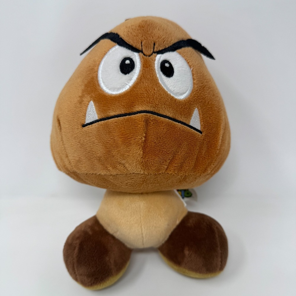 Super Mario Bros. Plush Authentic Nintendo Goomba 10" Plush Stuffed Animal Toy